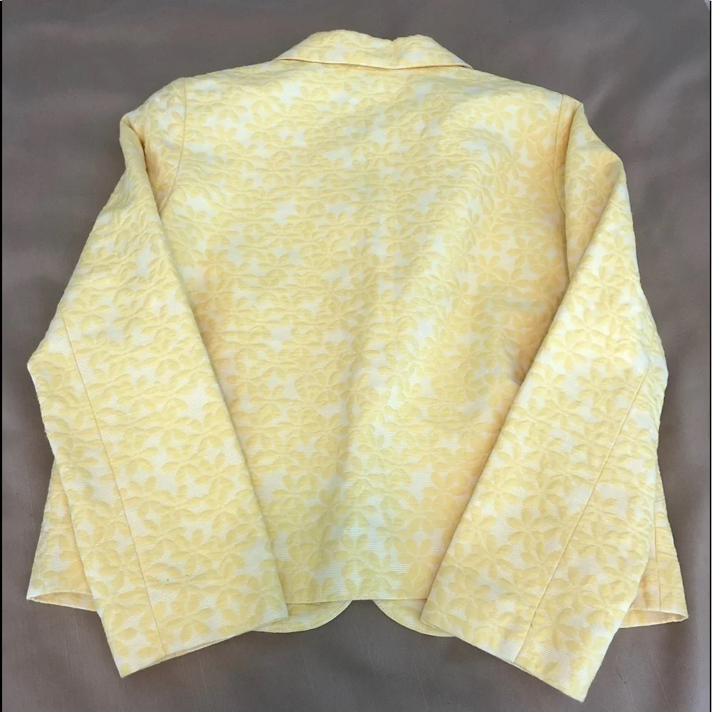 Bonpoint Yelow Jaquared Skirt and Matching Jacket